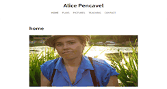 Desktop Screenshot of alicepencavel.com